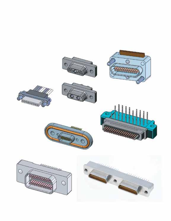 Custom Connectors Aerospace Design Capabilities Contact arrangements up to 372 positions Contact styles - Fiber Optic, Power, Signal, RF Mounting styles - SMT, Through Hole, Press Fit, Solder Cup,