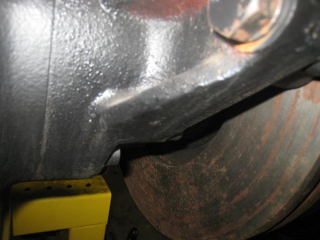 Brake Rotor Inspection Rusting on rotor