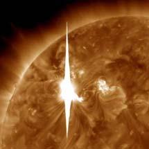 the sun erupted Tuesday evening and the effects should start smacking Earth late Wednesday night, close to