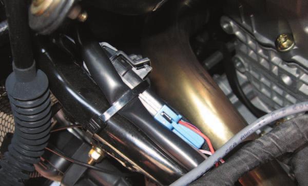 The connectors labeled front route to the left side of the air box. O2 harness FIG.