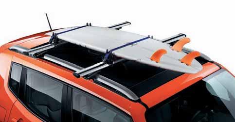 the roof basket and securely holds cargo in place with 14 plastic