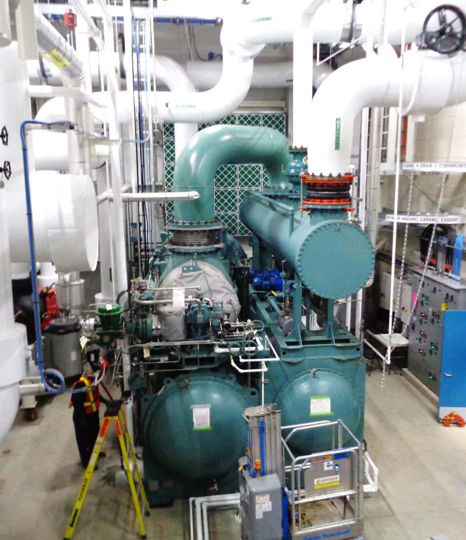 VE Activity - Example Install (2) 2000 ton Steam Driven Chillers Balance winter & summer steam loads Replace aging electric chillers