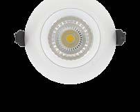 LED Downlights Part Number Quick Cut out Watts Eq Watts Temp CRI Beam Finish L1/L2 Code mm (W) (W) K lm per watt >= Angle Compliant Downlights Chip-on-board has look of a traditional halogen 25,000