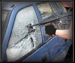 breaking glass under different tactical conditions.