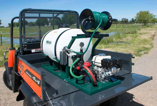 Compact & Reliable PBM Skid sprayers are excellent for a wide variety of spray applications. These Skid sprayers are compact, versatile and will fit into most truck and trailer beds.