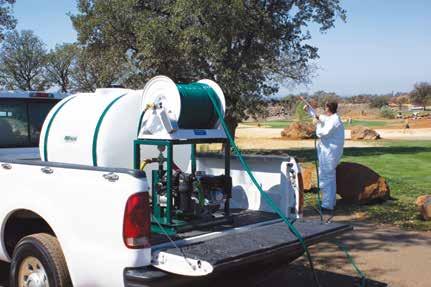 SKD-200/38 D70-5.5H-PKG-1 High quality portable skid spraying system with a 200 gallon tank capacity.