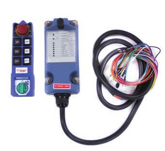 STEP 1 Control Types - Single Speed Radios One Hoist Control Type Radio Model Speed # of Hoists # of Receivers # of Transmitters Max Operating Range (ft) * Channels Buttons QB1 Protean L8 Single One