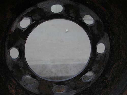 5mm in diameter, or if any other serious damage is present (such as excessive rust), the core should be rejected for retreading.