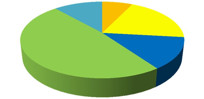 Figure 3.2: 2012 Distribution of Harbor Craft Engines by Engine Standards, % Tier 3 12% Unknown 7% Tier 0 20% Tier 2 48% Tier 1 13% 3.