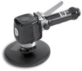 .. 12 cfm 5 Composite Random Orbital Sander Vibration absorbing grip High power and lightweight PSA pad type Orbital action assures swirl-free finish For touch-up, feather-edging, sanding, pre-paint