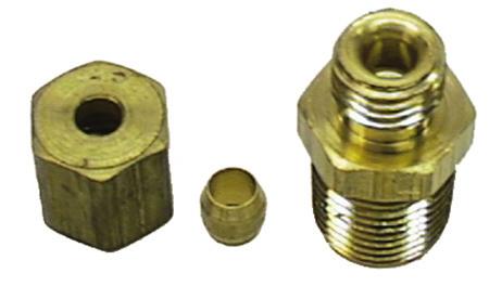 99 1964-1972 Chevrolet Gauge Oil Line Adapter This adapter screws directly into the back of the gauge on