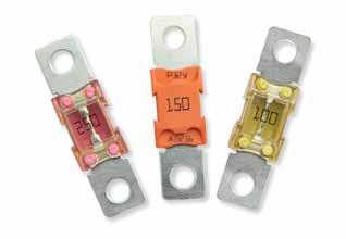 High Current Fuses BF2 Fuses Rated 58V This BF2 fuse is rated at 58V and offers a bolt-on fuse for high current wiring protection.