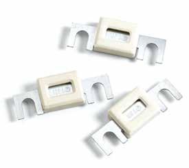 High Current Fuses Fuse Strips with Housing Rated 36V - SPECIAL PURPOSE FUSES (NOT INTENDED FOR AUTOMOTIVE or TRUCK APPLICATIONS) Housed fuse strips with window for visual inspection of melting