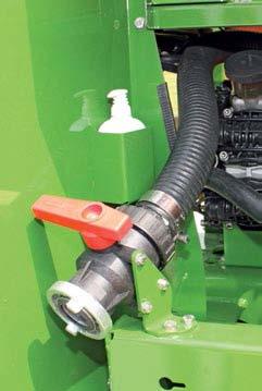 Fill capacity 4₀₀ l/min The sprayer can be filled with the help of a