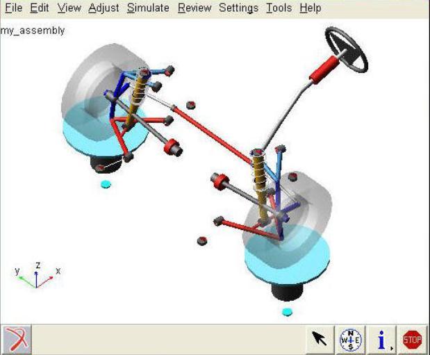 3. Multi body simulations of suspension system It contains how to modify and analyze a double-wishbone suspension system.