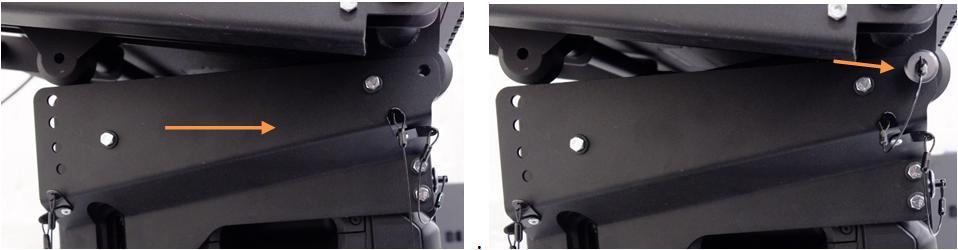 VTX-V20 side adapter frames at the same height as the front attachment points on the VTX-V20-DF main frame 9.