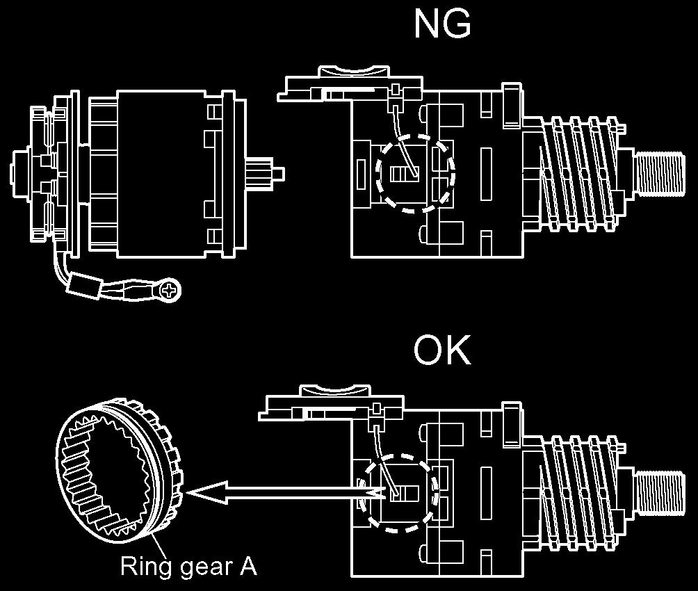 Ref. No. 2H-2 Procedure 2A 2B 2C 2D 2E 2F 2G 2H Assembly of Adjusting screw and Clutch handle. for EY7950 1.