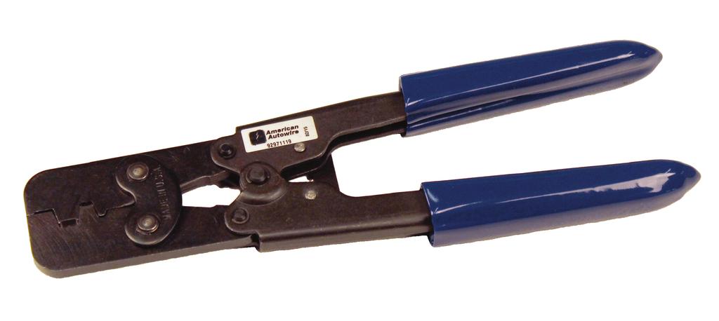 end view of un-crimped terminal We carry the following crimping hand tools, to help with your terminal crimping.
