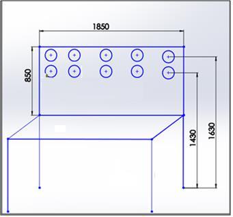 is selected for structure of Test Bench. Figure 1 shows Frame of Universal Test Bench.