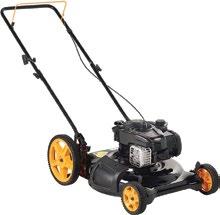 99 21" HIGH WHEEL PUSH MOWER 163cc Briggs & Stratton 725EXi series OHV engine 21" deck with mulch, bag, or side discharge 8" front and 11" rear wheels