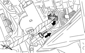 2-9) (r) Locate and disconnect the Blue 4P Connector from the Steering Shaft Area. (Fig. 2-9) Fig.