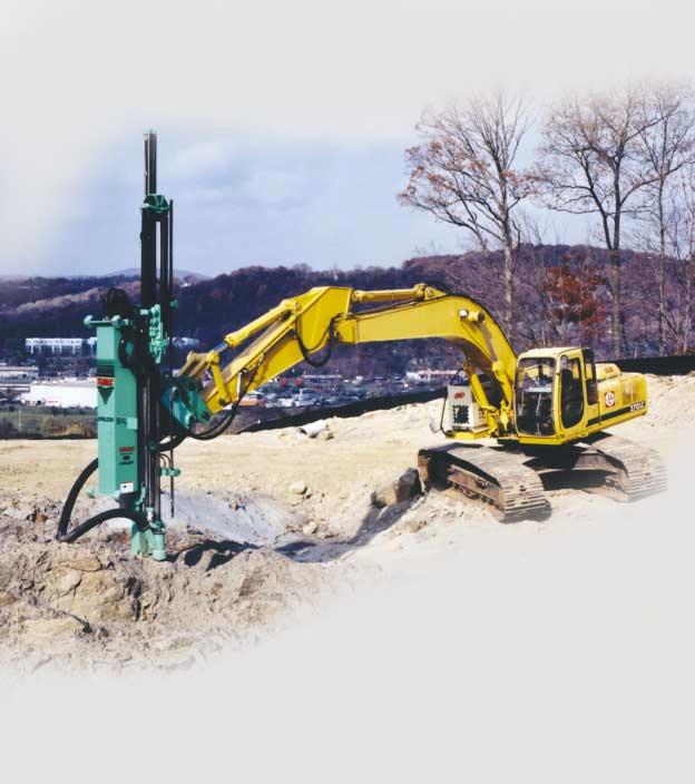 An easy to operate effective drill attachment for excavators... Rock drill attachments for difficult jobs in hard to reach locations.