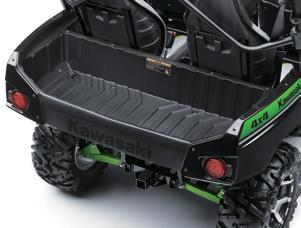 The versatile cargo bed with molded-in divider grooves organizes your load and a tool-mounting system makes