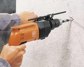 Hammer drill Two gear Hammer Drill up to ⁵/₈ stone DSceu 638 Hammer drill with impact deactivation for universal stallation work.