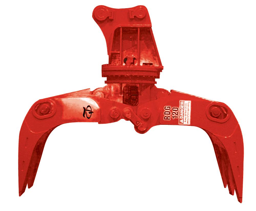SERIES RDG & RGS LABOUNTY HYDRAULIC ATTACHMENTS ROTATING GRAPPLES ROTATING DEMOLITION GRAPPLES MODEL RDG 360 OF GRIPPING PRECISION RDG Grapples are positive mount rotating grapples with synchronized