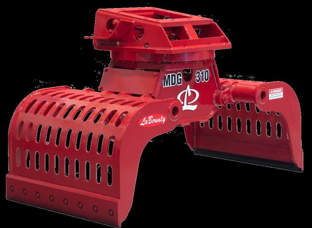 NEW! MOBILE DEMOLITION GRAPPLES SERIES MDG MOBILE DEMOLITION & SORTING GRAPPLE MDG SERIES ENHANCED MATERIAL CONTROL The LaBounty Mobile Demolition Grapple (MDG), is ideal for demolition, material