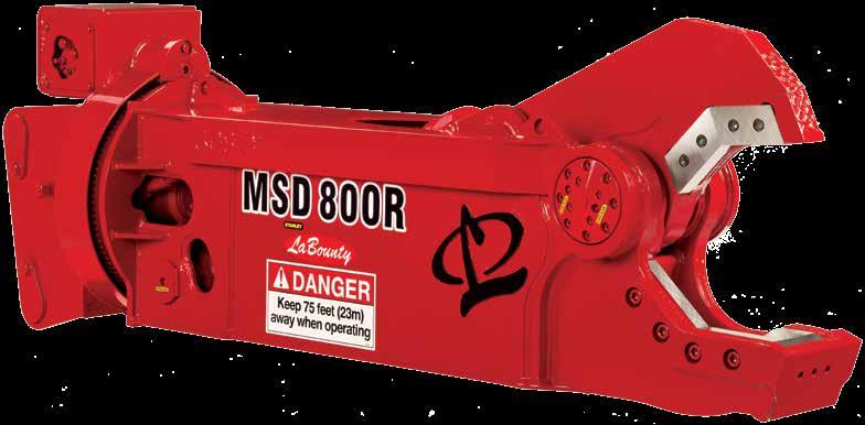The MSD 7R can be ordered with a stand alone excavator bracket or skid steer bracket.