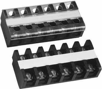 Panel or Mounting Track Terminal Blocks CR151B One Piece Terminal Boards for Control Circuit 600 Volts 30 Amps Application These molded terminal boards are for use in wiring of control panels.
