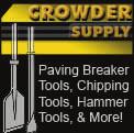 2 MINING AND CONSTRUCTION CONSUMABLES Crowder Supply Company Table of Contents Crowder Pneumatics Authorized Dealer of Chicago Pneumatic Tools and Parts Pneumatic Air Tools Authorized Dealer of