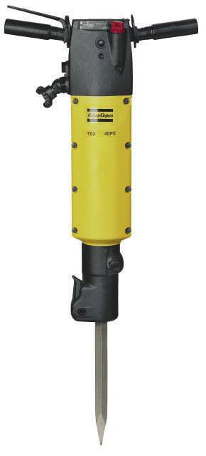 PE Vibro-reduced Breakers For the new PE Breakers, with spring-mounted handles, we have further improved the vibration characteristics, decreasing the vibration emissions.
