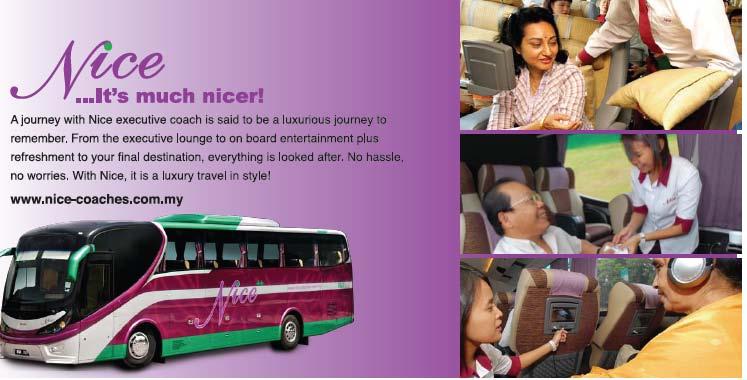 Bus Charter Service... NiCE++ EXECUTIVE COACH 1. 26 luxury seat (2+1) 2. Fully air-conditioned 3.