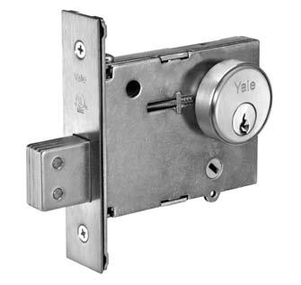 350 Series Mortise Deadlocks technical information Description 350 Mortise installation for 1-3/4" (44mm) doors, unless Application otherwise specified. 3" thick doors maximum for thumbturn functions.