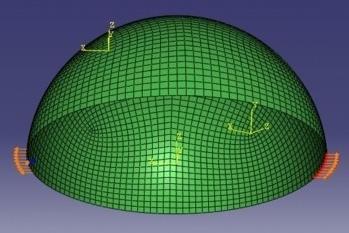 Workshop 1: Hemisphere W1.1 1. This workshop demonstrates the basic capability of Composites Modeler. a.