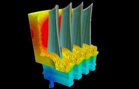 complex thermal turbine model CFD calculation of