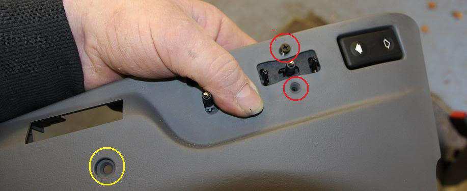 Page 8 of 14 Now, remove the two attachment TX20 screws, one shown positioned above in yellow.