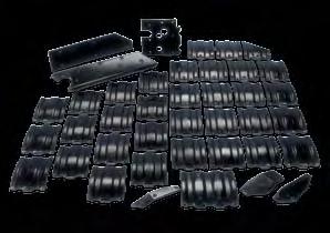 POLY SKID SHOE KITs Poly-Skid Shoe Kits For 1020 Headers Includes: Two black poly center skid shoes and