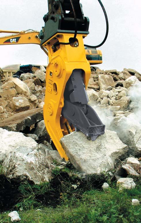 Moving Innovation Benefits Produced with increased power and durability by state-of-the-art technology, Rhino Pulverizers have been designed for both primary demolition work, secondary concrete