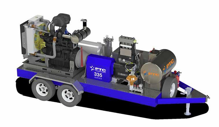 HIGH PRESSURE BLASTING SYSTEMS The PTC Waterblasters 150, 200, 300 and 500 series units are designed to meet the