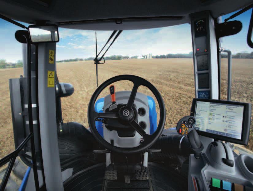 4 5 OPERATOR ENVIRONMENT ENJOY THE VIEW FROM THE QUIETEST, MOST COMFORTABLE CAB IN THE BUSINESS Step into the spacious cab through the frameless door.