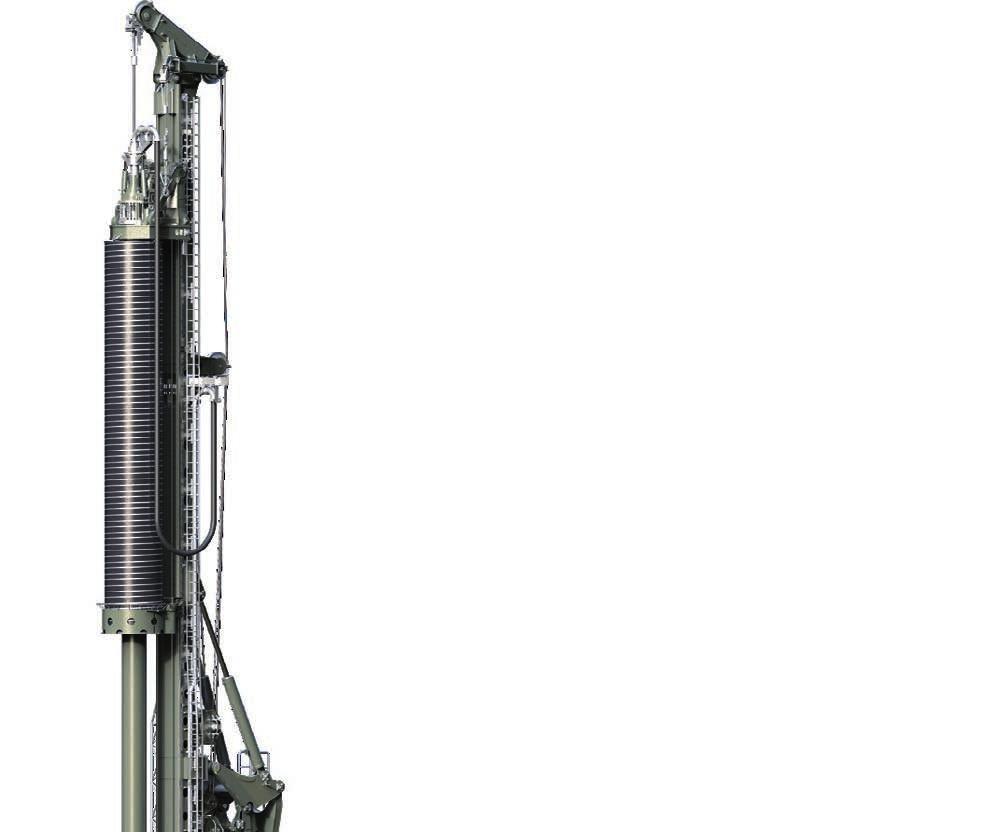 Double rotary drilling Model DBA 8 / DBA 16 DBA 16 with protective hose 3 11:3 5 1.9m³ -88.4 kn 3.7 m/min -1.8m. 4 4 % 4 3 3 3 1 1 1-1 15 9.7 kn KELLY 6 4 1. kn. m/min.m 4 3 1.