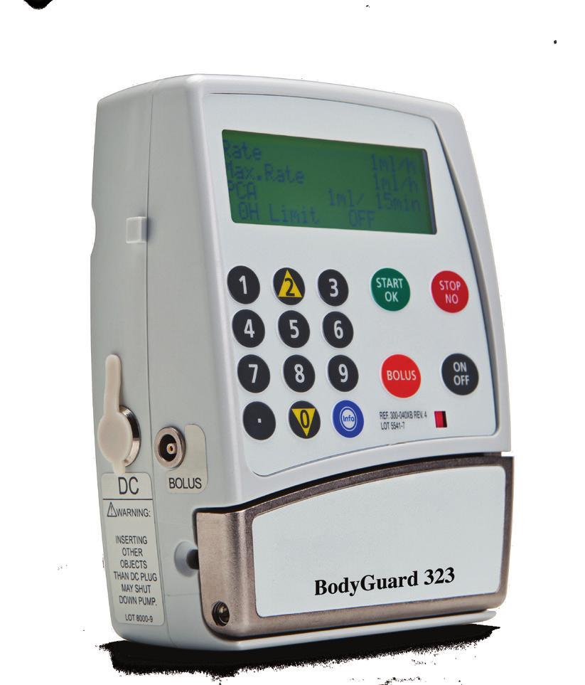 BodyGuard 323 Multi Therapy Infusion ump Deliver the widest range of care you ll find in one infusion pump.