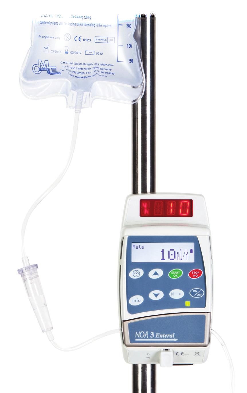 NOA 3 The Care you Require The NOA 3 TM enteral feeding pump is designed to control application of enteral nutrition.