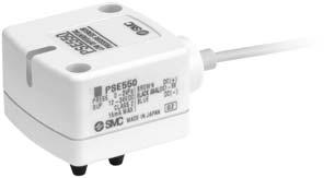 Low Differential Pressure Sensor Series PSE55 How to Order Nil 28 PSE55 Output specifications Voltage output type 1 to 5 V Current output type 4 to 2 m Option 2 (Connector) Nil None Connector for