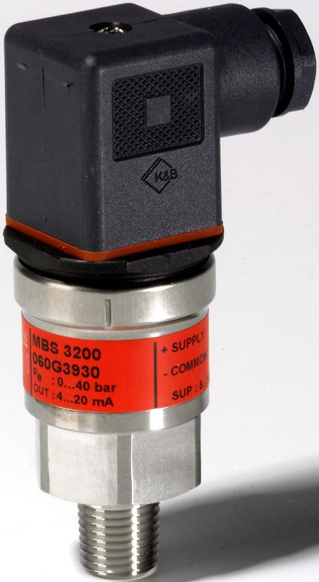 Data sheet Pressure transmitters for heavy duty applications MBS 3200 and 3250 The compact high temperature pressure transmitter MBS 3200 is designed for use in hydraulic and almost all industrial
