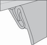 Quarter Window J-Slide Rear Window Slip Plastic Strip into Channel Engage