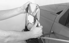 1. To adjust the mirrors when hauling a slide-in camper or